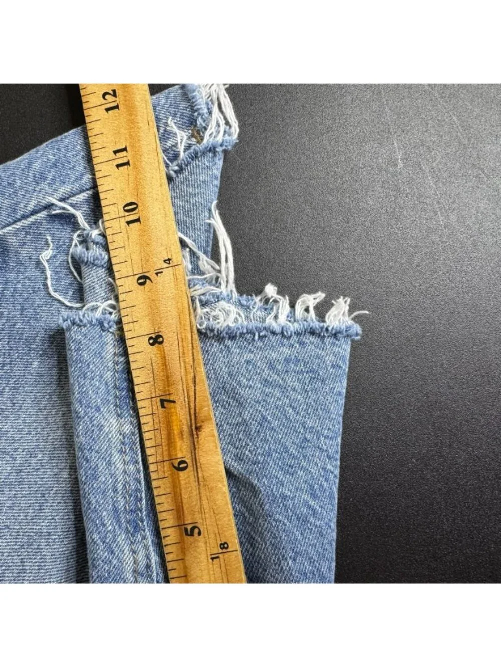 Old Navy Women's Baggy Cutoff Jean Shorts, Button-Fly, Size 10